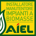 Logo AIEL installatore, manutentore impianti a biomasse.